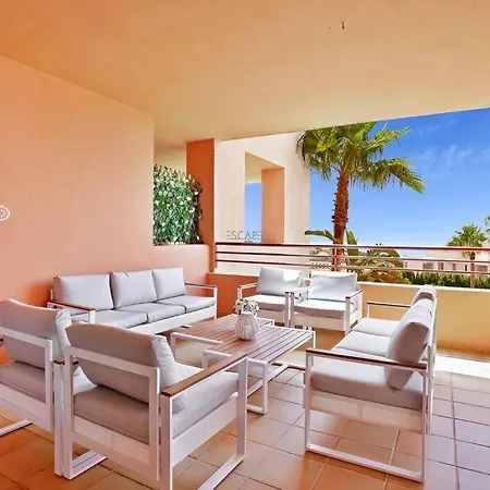 Estrella De Mar Zeezicht En Uitkijk Op Gibraltar 40m2 Terras Incl Zwembad Garzas Apartment Manilva