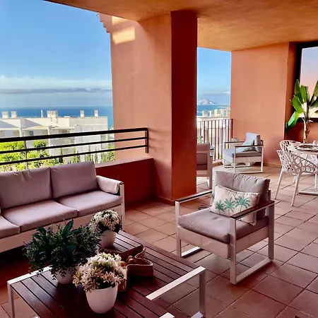 Estrella De Mar Zeezicht En Uitkijk Op Gibraltar 40m2 Terras Incl Zwembad Garzas Apartment *